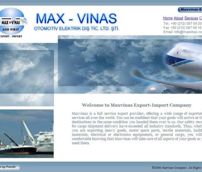Maxvinas Website
